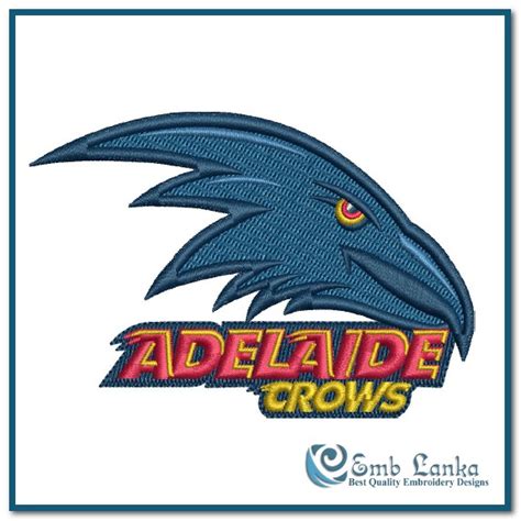 Adelaide Football Club Logo Embroidery Design | Emblanka.com