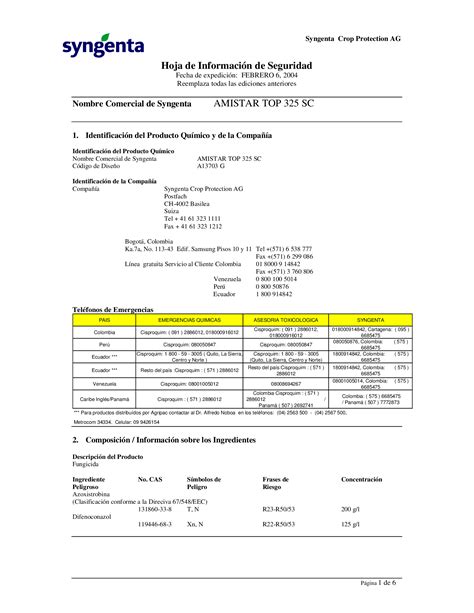 Pdf Hoja De Seguridad Amistar Top Dokumen Tips