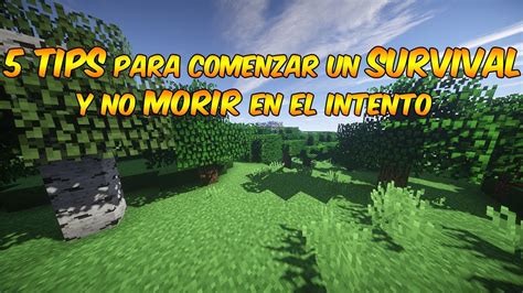 5 CONSEJOS PARA EMPEZAR UN MUNDO EN MINECRAFT YouTube