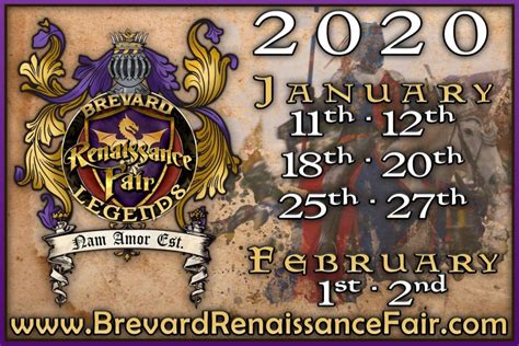 Brevard Renaissance Fair, Brevard County FL - Jan 11, 2020 - 10:00 AM