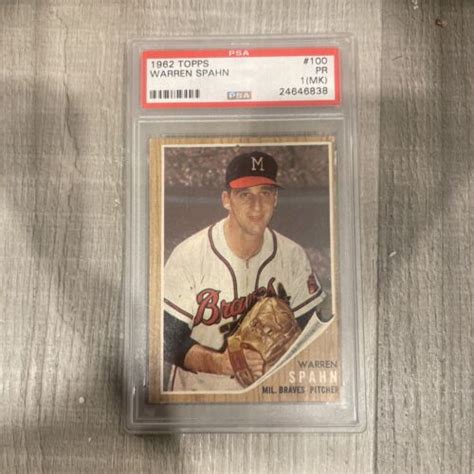 Topps Set Break Warren Spahn Vg Vgex Gmcards Ebay