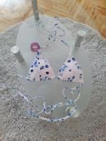 Zaful Ditsy Print Smocked String Bikini Swimwear In Orange Zaful