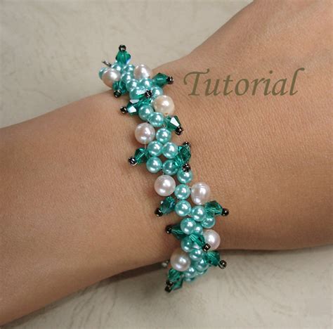 Bead Bracelet Pattern Tutorial Beading Tutorial Beaded Tropical Forest ...