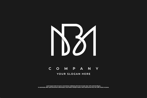 Premium Vector Initial Letter BM Logo Or MB Monogram Logo Design