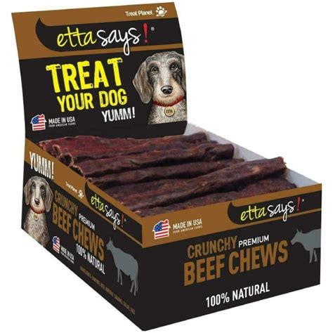 Etta Says Grab N Go Crunchy Premium Chews Dog Treat Beef ★ The