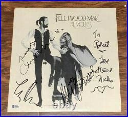 Fleetwood Mac Band Signed Rumors Vinyl Album Rock And Roll Stevie Nicks ...