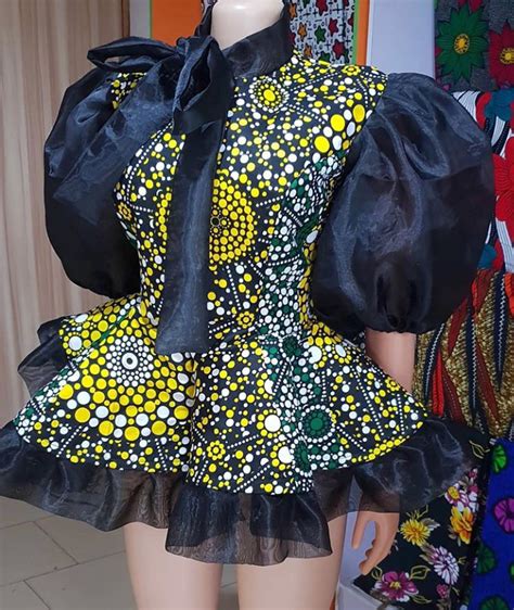 Organza Combination Stylish Naija Latest African Fashion Dresses