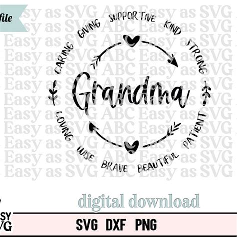 Grandkids Make Life Grand Svg New Grandmother Svg Grandma Etsy Canada