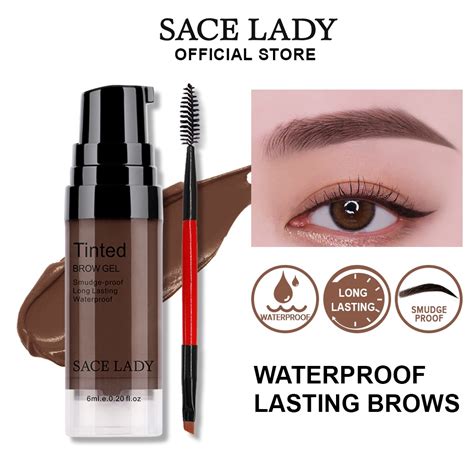 Sace Lady Waterproof Eyebrow Gel Long Lasting Tinted Brow Cream Eyebrow Soap Makeup Cosmetics