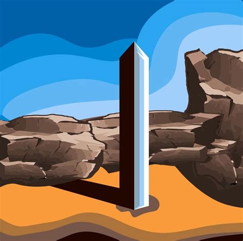 vector image of the utah monolith monument 3564907 Vector Art at Vecteezy