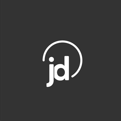 JD Initial Logo With Rounded Circle 27220672 Vector Art At Vecteezy