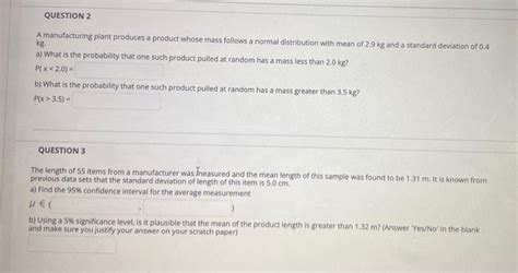 Solved Question A Manufacturing Plant Produces A Product Chegg