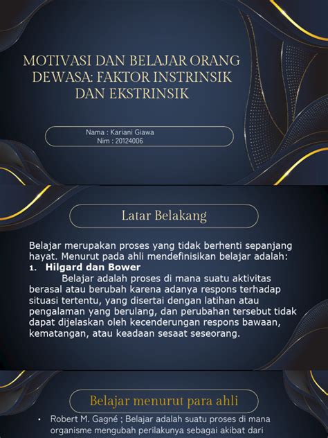 motivasi belajar dewasa intrinsik ekstrinsik