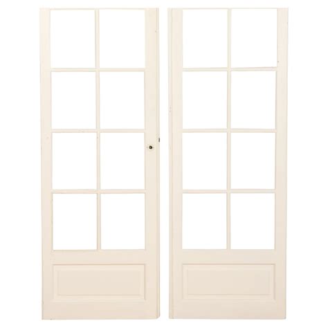 Pair of Antique Painted French Doors ca. 1880 at 1stDibs
