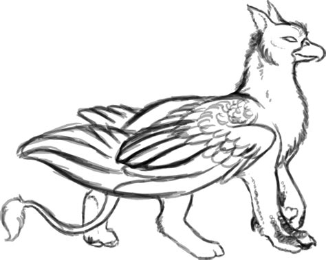 Gryphon Sketch By Rocwulf On Deviantart