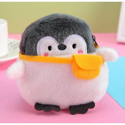 Jual Dompet Koin Koupen Chan Ori Fluffy Plush Dengan Gantungan