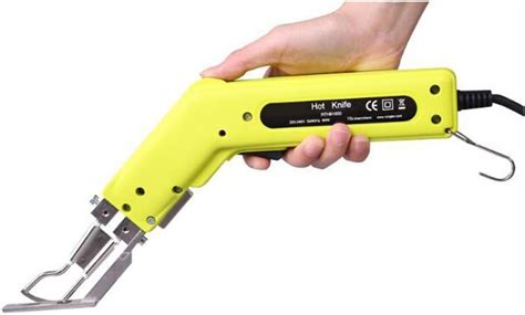 W Electric Hot Knife Cutter Hot Heating Knife For Non Woven Fabric Cutting With Cutting Foot