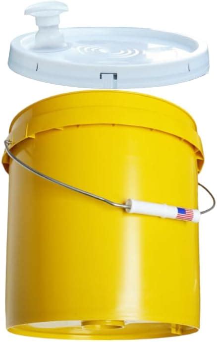 Amazon 2 Gallon Bucket With Lid Handle Pour Spout Gamma Seal Air