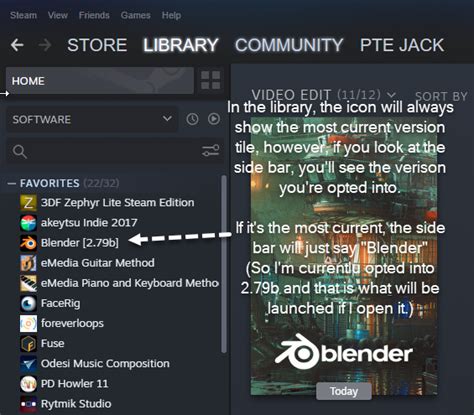 Rolling Back To Previous Versions Of Blender On Steam Steam Solo