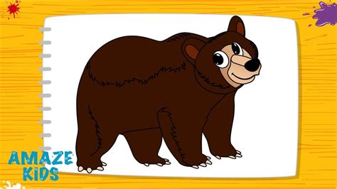 Как Нарисовать Животных Медведя для Детей🐻 Рисунки Своими Руками. Уроки ...