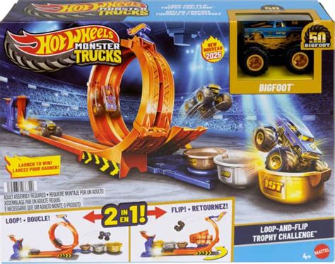 Mattel Hot Wheels Monster Trucks Loop Flip Trophy Challenge Ab Preisvergleich