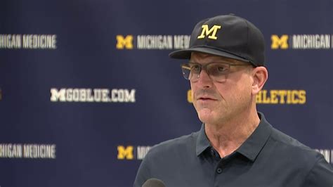 Jim Harbaugh on win over Ohio State, upcoming Big Ten title game - YouTube