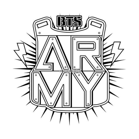 ロイヤリティフリー K Pop Bts Logo Coloring Pages キムシネ