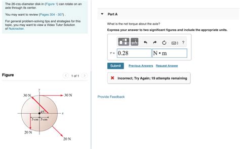 Solved The Cm Diameter Disk In Figure Can Rotate On Chegg