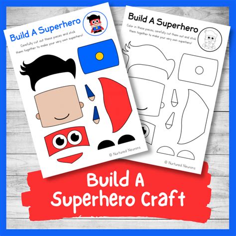 Brilliant Build A Superhero Craft (Super Preschool Printable ...