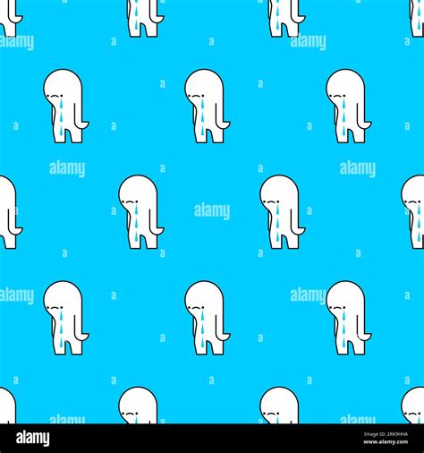 Sadness Pattern Seamless Sadness Background Vector Illustration Stock