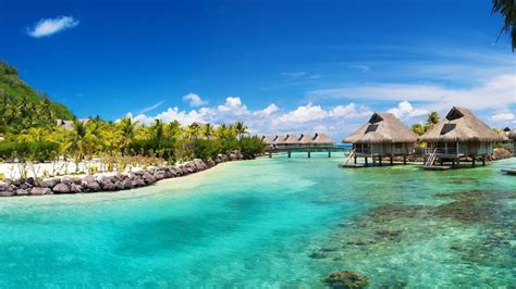 Caribbean Sea Sky Bungalows - [2560 x 1440]