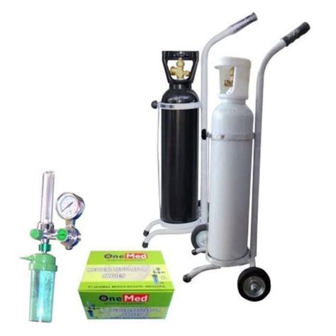 Jual Oxygen 1m3 Lengkap Dengan Regulator Trolly Tabung Oksigen Selang