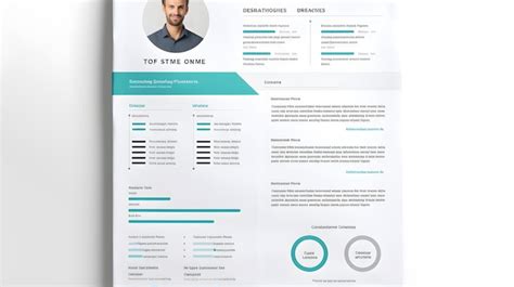 Professional And Modern Cv Layout With Clear Section Divisions And