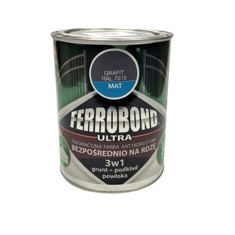 JURGA FERROBOND FARBA DO METALU ŻELIWA GRAFIT MAT 5905826010330