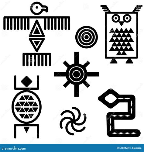 Southwestern Icons Stock Vector Illustration Of Traditional 6162472