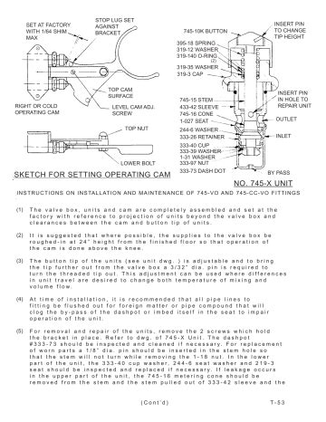 Chicago Faucet 625 ABRCF Naiad Hot And Cold Water Pedal Box Installation Manual Manualzz