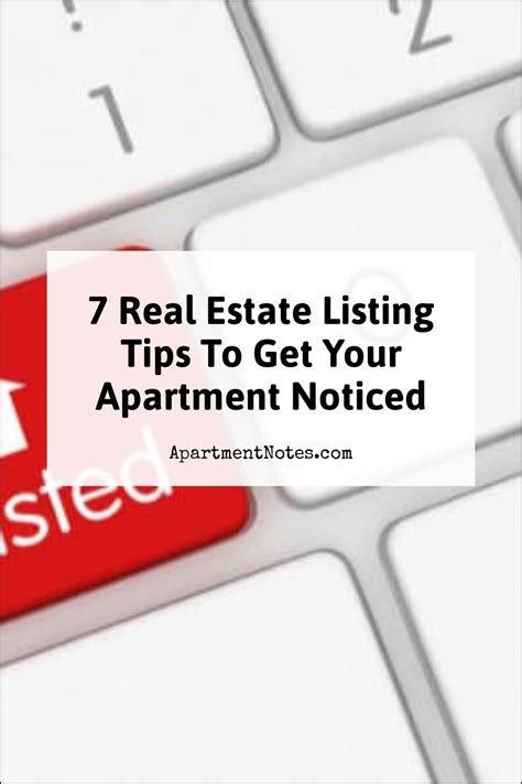 Real Estate Listing Tips To Get Your Apartment Noticed Apartment Notes