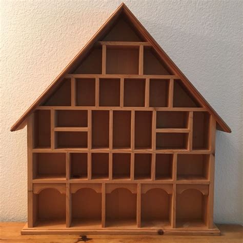 Holz Setzkasten Haus Unbehandelt Adventskalender 60 X 70 Cm Kaufen