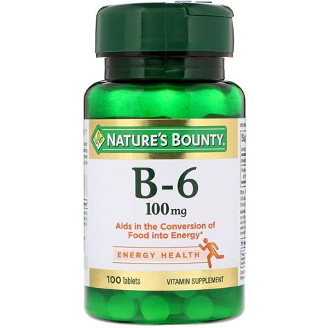 Vitamin B 6 100 Mg 100 Tablets Amazon In Health Personal Care