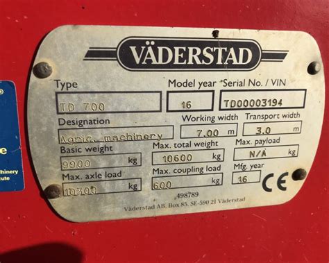 For Sale Vaderstad Topdown Td Boccasion