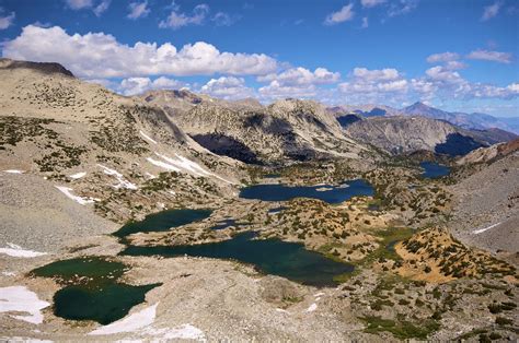 Kings Canyon Sierra Nevada Sky Scenery Mountains Lake USA Clouds