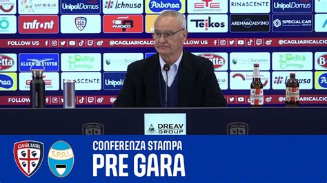 CAGLIARI SPAL RANIERI IN CONFERENZA STAMPA PRE GARA SERIE BKT