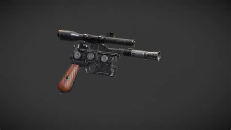 Han Solo DL - 44 Blaster - 3D model by jostoso [0f2d0fa] - Sketchfab