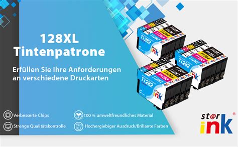 T1285 Multipack Druckerpatronen Kompatible für Epson T1281 T1282 T1283