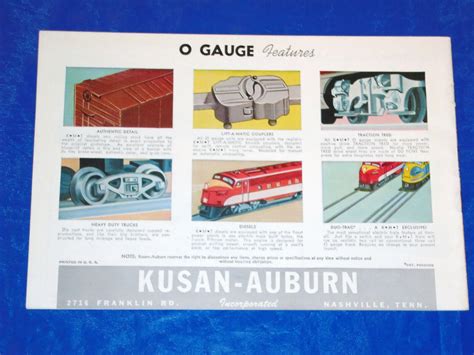 Kmt Kusan Auburn Train Catalog Ho O Gauge Steam Engine Santa Fe Loco