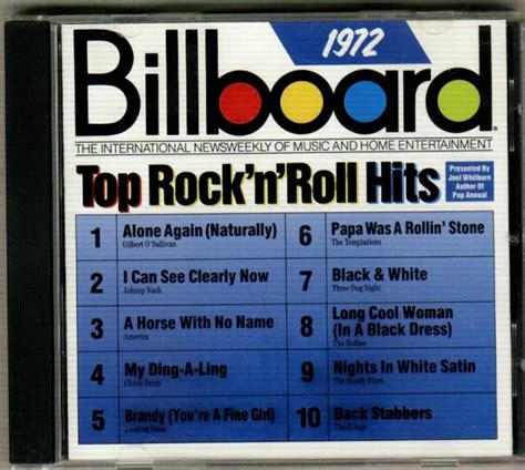 1972 Billboard Top Rock 'n' Roll Hits CD