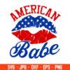 American Babe Lips Svg 4th Of July Svg Patriotic Svg Independence Day Svg USA Svg Cricut