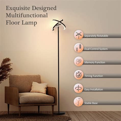 Fimei Split Floor Lamp With Reading Light For Home Europe