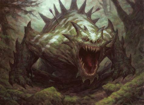 Obstinate Baloth, an art print by Chris Rahn | Fantasy creatures ...