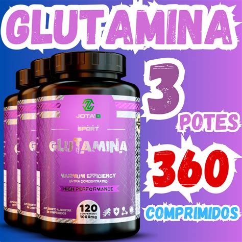 Glutamina Qual A Melhor - MELHOR GLUTAMINA 120 COMPRIMIDOS JOTA`B Imunidade resistência ...